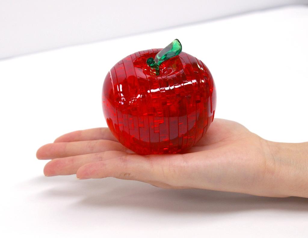 Beverly Apple Crystal Puzzle, 44 Pieces, 9.5 x 17.5 x 4.8 cm, Red, Plastic, 50071