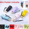 1 pièce 55% de réduction Mini parapluie de soleil de poche parapluie de pluie vinyle pliant protection UV ultraviolet pare-soleil de poche parasol capsule