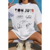 American Rock Band T-shirt Bon Jovi Print Women Men Crewneck Streetwear Oversized Y2k Short Sleeves Loose Comfortable Female Male Clothing