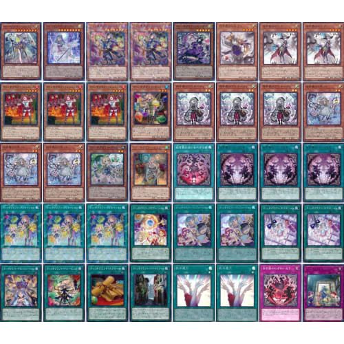 [Deck Sale] White Forest Witchcraft Deck Pre-built Deck with Sleeves Witchcraft Master Veil, White Forest Asteria, and White Forest Demon Diabel