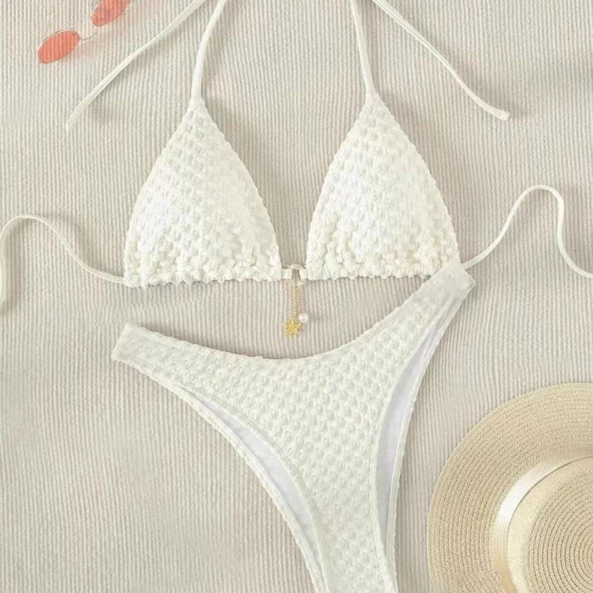 

2025 European & American Sexy Women s Two-Piece Bikini Set for Beach Vacation Small