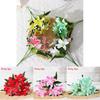 Silk Artificial Lily Flower Bouquet For Home Decor Wedding Party Gift For Loved Ones