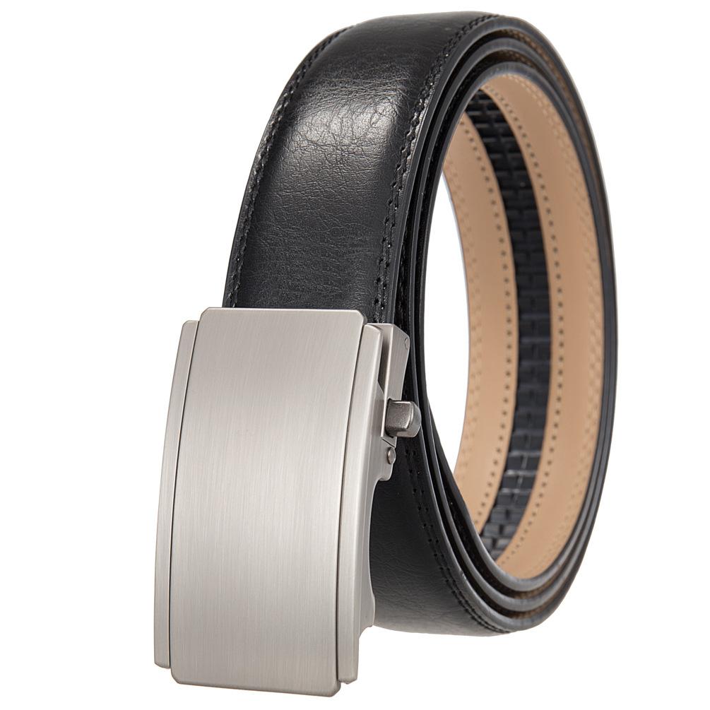 Casual Business Belt, Belt For Men, Two-Layer Belt, Automatic Buckle Belt Ly36-25565-1