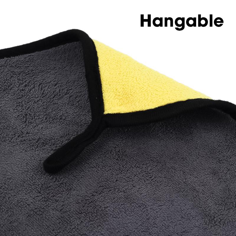 60X160cm Car Body Cleaning Towel Double Layer Thicken Soft Drying Cloth Clean Rags Microfiber Detailing Washing Big Size Towels