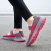 Summer Mary Janes Women Sandals Beach Lazy Shoes Purple Pink Grey Casual Weave Soft Slip on Walking Color Sandals Large Size