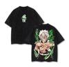 Japan Anime Demon Slayer Printed Tshirt Mens and Womens Washed Tshirt High Quality Vintage Cotton Tshirt YK Tops