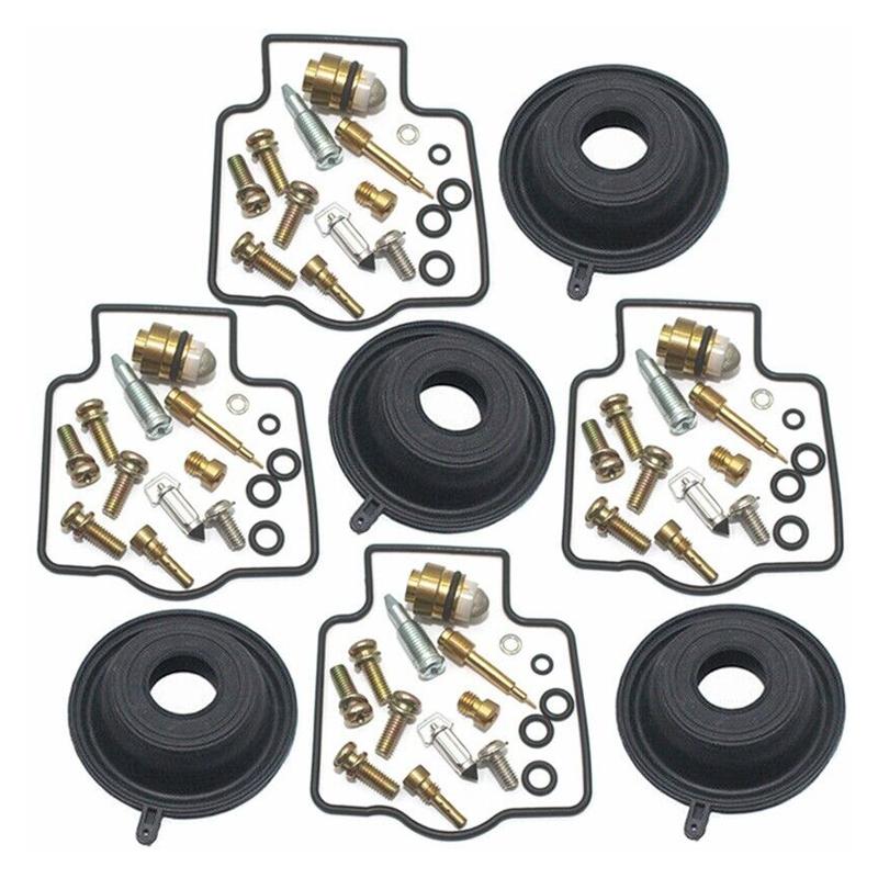4 Sets Carburetor Carb Repair Rebuild Kit with Diaphragm Fit for Kawasaki ZX900 Ninja ZX9R GPZ900R 1994-1999 2000 2001 2002 2003