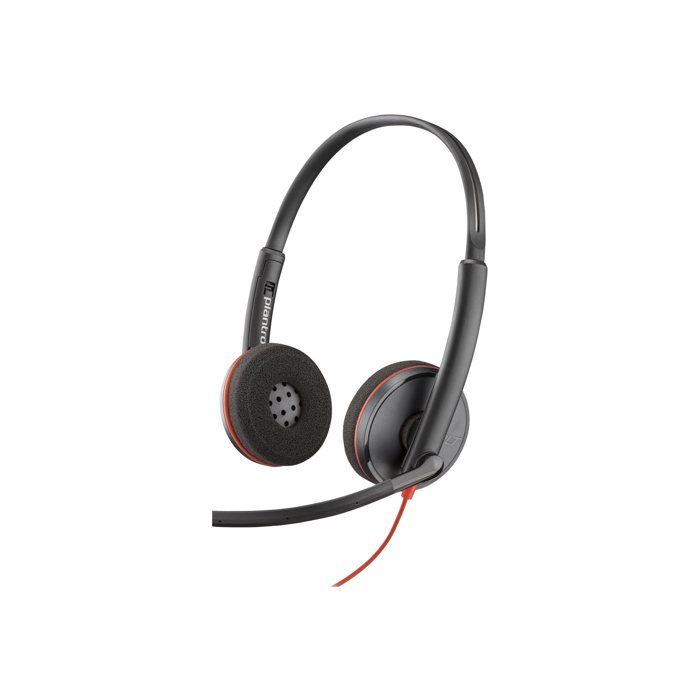 Náhlavní souprava - drátová - USB-C - HP Inc. - Poly Blackwire 3220 - Série Blackwire 3200 - náhlavní souprava - přes uši - drátová - USB