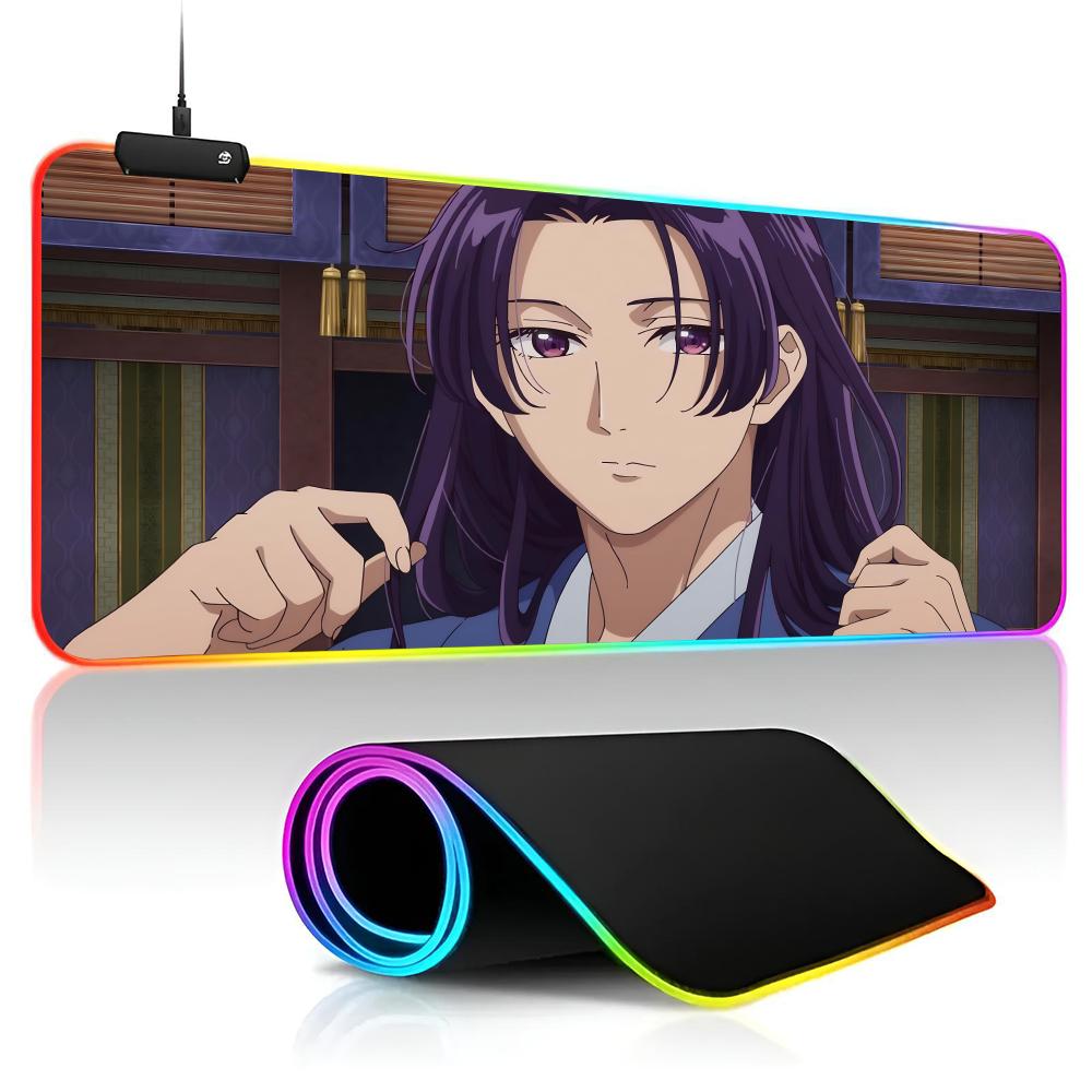 The Apothecary Diaries Mouse Pad game RPG 40x90cm Mouse Mat Gaming Mousepads LED Keyboard Mats Luminous Desk Pads Mouse Pad For