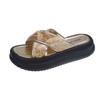 Xiaoxiangfeng thick-bottomed cool slippers women's summer wear new fashion cross soft-bottomed versatile beach one-word drag