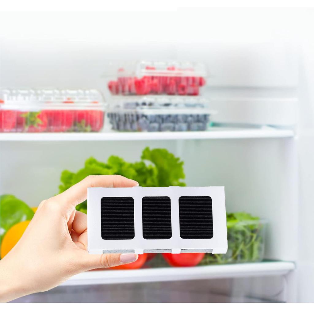 4Pcs Refrigerator Air Filter Replacement Activated Carbon Highly Effective Air Purifying Filter