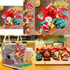Festive Santa Claus Keychain Charming Silicone Christmas Ornament Ideal Party Favor