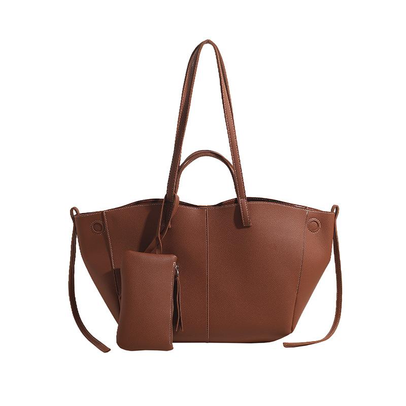 

Нишевая сумка-крыло новая ретро сумка-тоут сумка через плечо для поездок на работу сумочка модная большая сумка коричневый