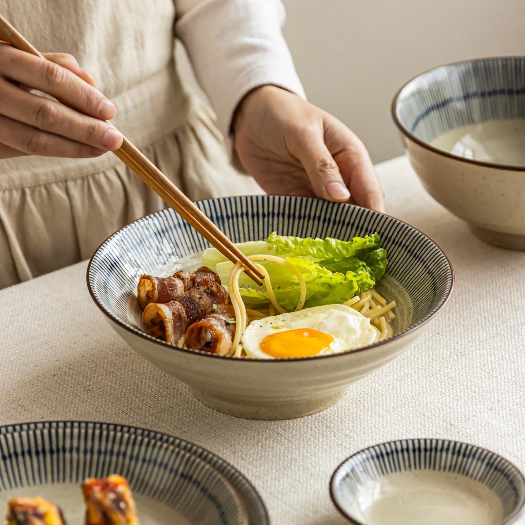 Ceramic Tableware Set Scrophulariae Series Bowls And Plates, Household High-Value Rice Bowls, Dishes And Plates