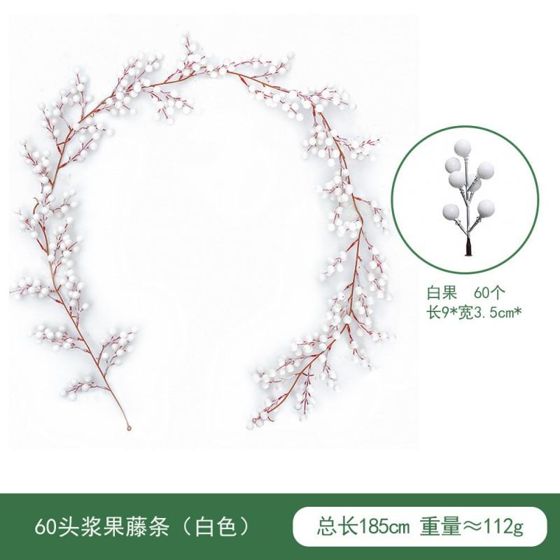 Artificial Red Berry Vine Garland Christmas Decor Holiday Party Home Wedding Styling