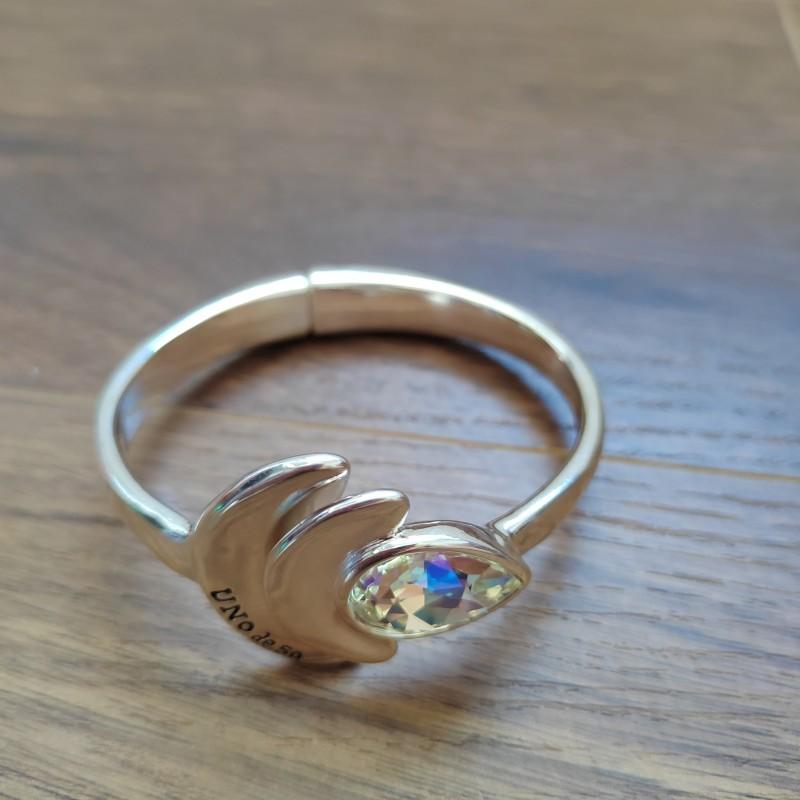 

Браслет с каплей воды и белым кристаллом, нишевый дизайн ювелирных изделий