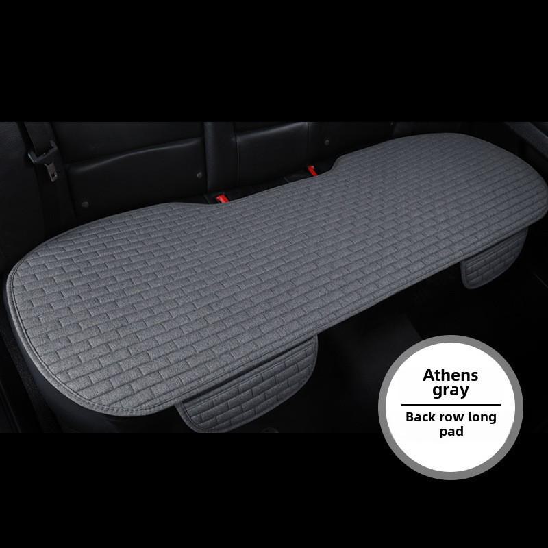 

Комплект подушек для автомобильного сиденья Grid Linen Backless - одинарный, квадратный, из трех частей, универсальный на все времена года