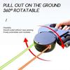360 Degree Tangle-Free Retractable Dog Leash with Flashlight &  Poop Bag Dispenser, Heavy-Duty Reflective Webbing for Walking Running