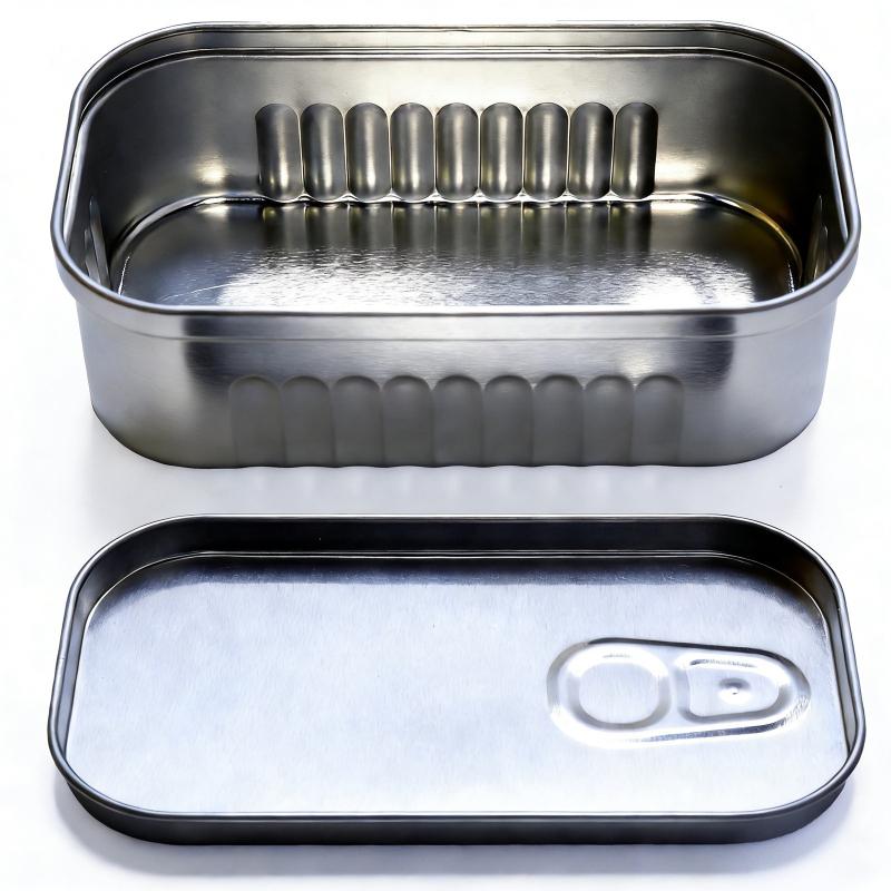 1/2PCS Sardine Can Shaped Storage Tin Box Portable Metal Material Sealed Jar with Lid for Storing Small Items Household Goods