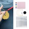 12Pcs Tunisian Crochet Hook with Cable Tunisian Afghan Knitting Hook Needle 3.0mm-10mm Interchangeable Crochet Hook Set