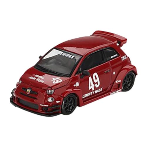 MINI GT 1/64 Scale Abarth 595 LB-WORKS X Abarth Works Red (Left-Hand Drive) Finished Model MGT00963-L