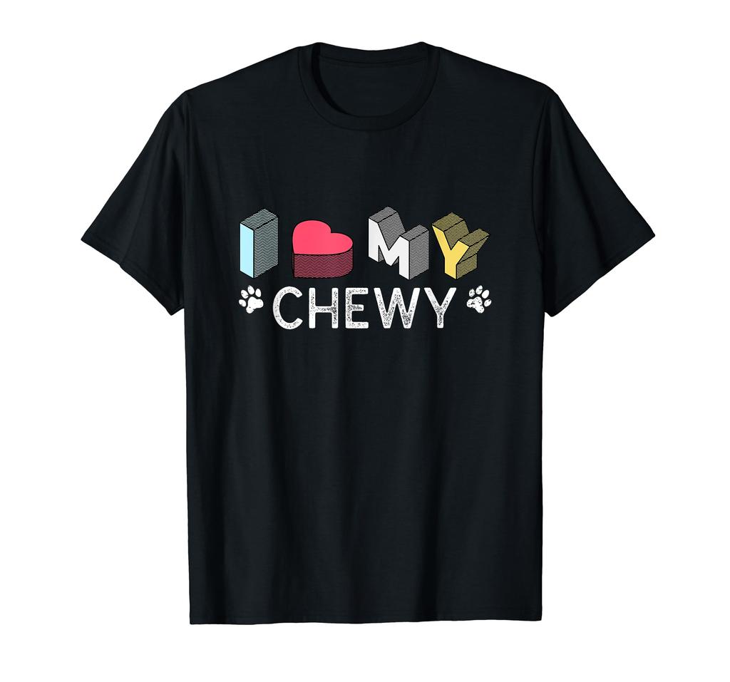 Chewy Personalized Dog Name Chewy Pet Lover T-Shirt
