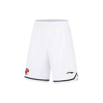 Li Ning Jimmy Butler Secagem Rápida Fresco Elástico Esportivo Shorts de Basquete Masculino Shorts Branco AAPU209-4