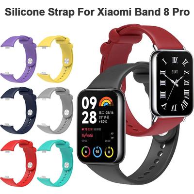Nowy miękki silikonowy pasek do zegarka Xiaomi Band 8 Pro Zamienna bransoletka na nadgarstek do akcesoriów do inteligentnego zegarka Mi Band 8 Pro