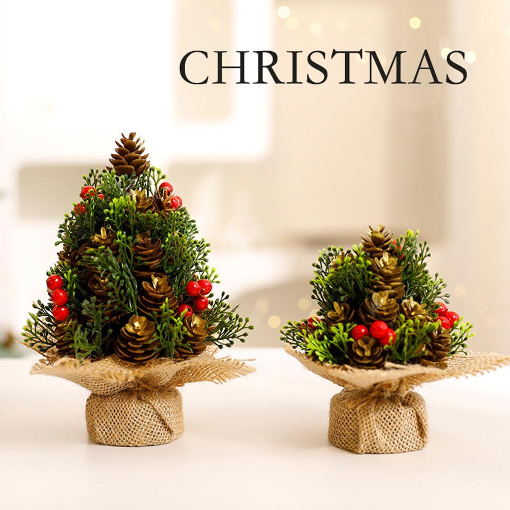 Christmas Tree Ornaments Creative Christmas Decoration Desktop Linen Christmas Tree Decorations