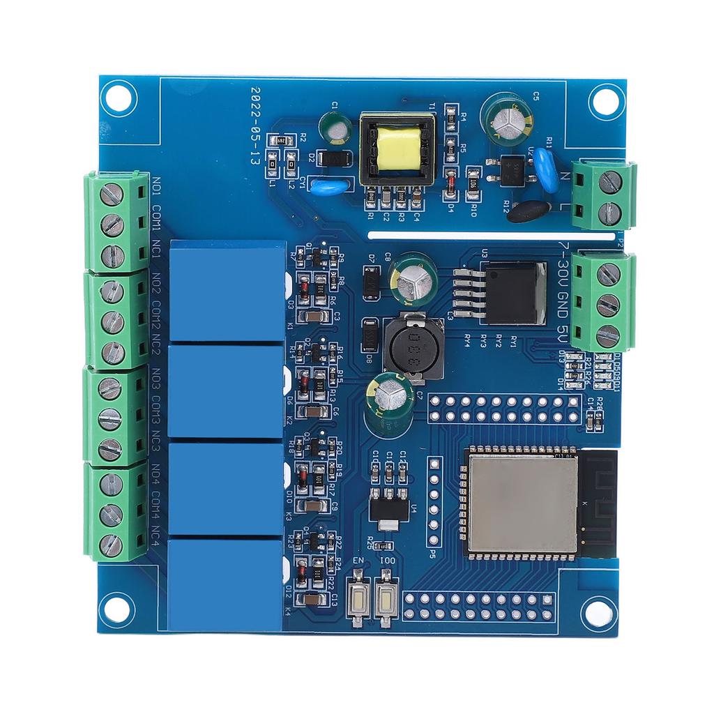 ESP32 Development Board WiFi Bluetooth 4 Way Relay Module Programmable Resettable Wireless Development Board
