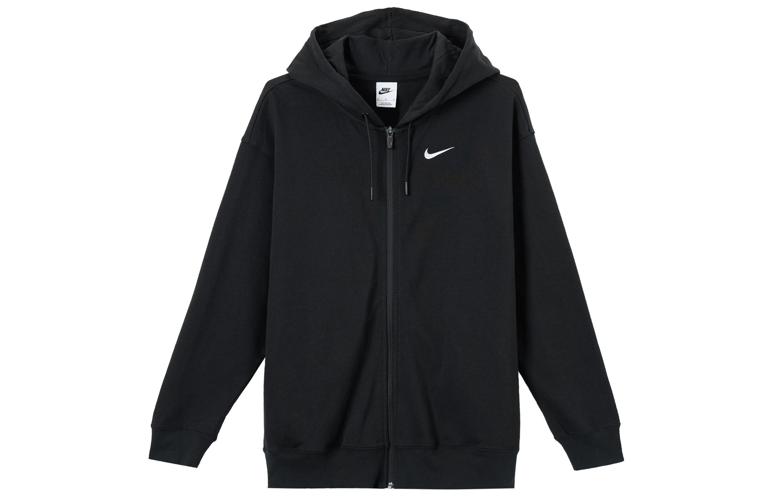 

Nike Sweatshirts Women s Black Hooded Moderate Cardigan DM6416-010 XL