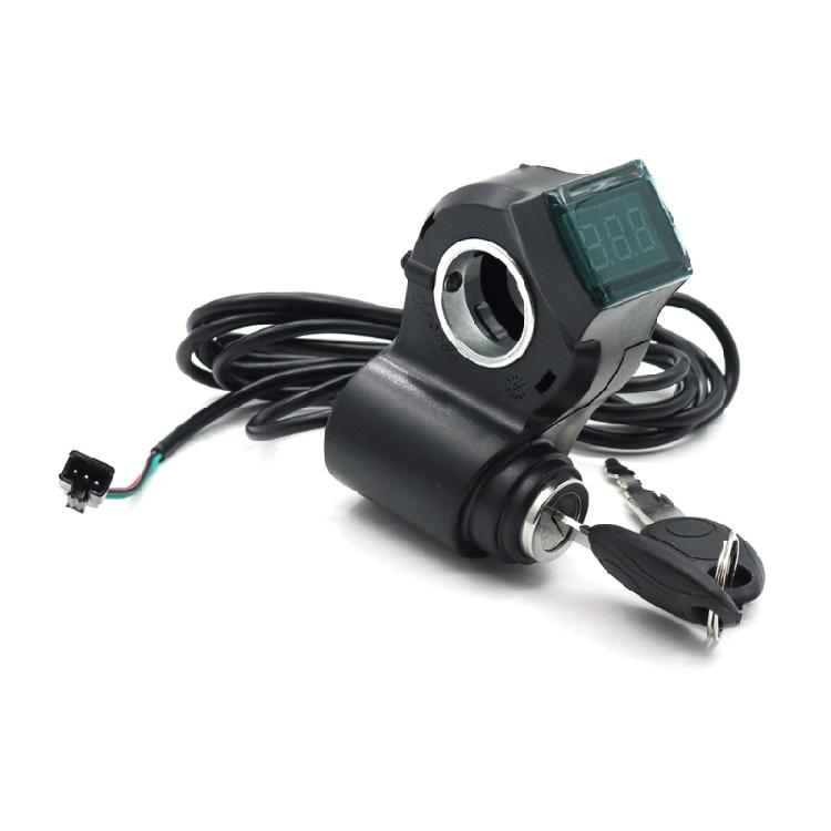Trava de Guidão Segura para Patinetes Elétricos com Display Digital ABS Trava de Interruptor de Guidão para Patinetes Elétricos Simples de Usar