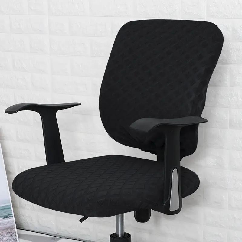 Office Chair Cover Universal Rotating Chair Slipcovers Water Resistant Stretch Removable Protector Computer Chair Seat Cover