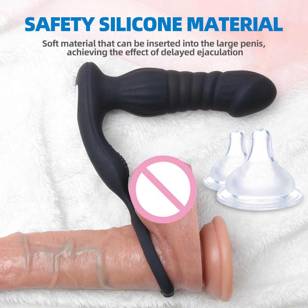 Wireless Remote Control Anal Plug Vibrating Anal Toys Male Prostate Massager Vaginal Masturbation Simulated Penis Sex Toys