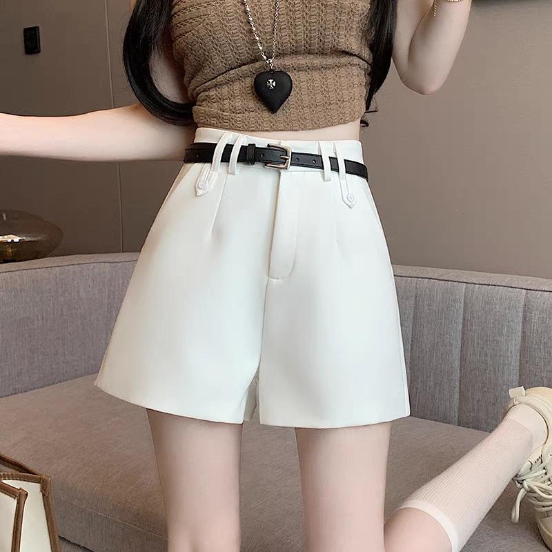 2026 Summer Women's Casual High-Waist A-Line Wide Leg Shorts