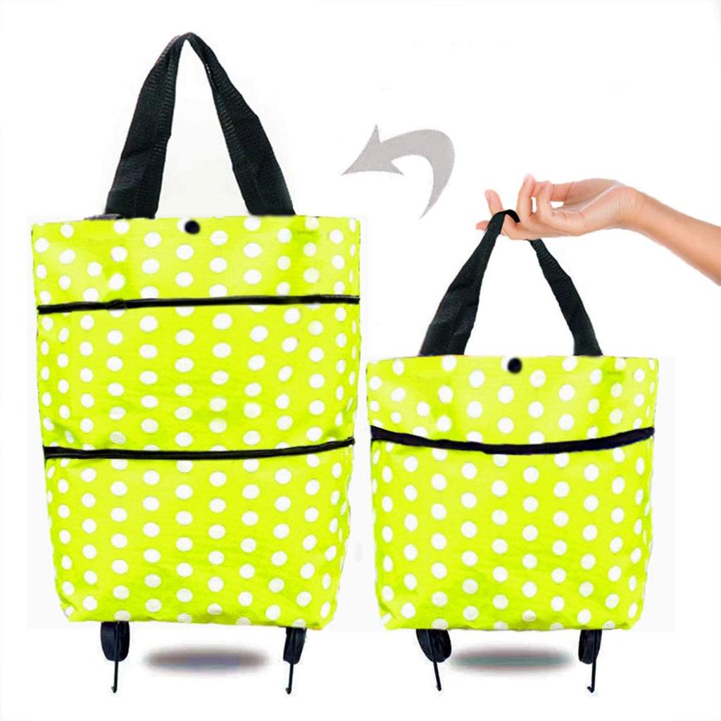 Foldable Wheeled Shopping Bag – Fashionable, Lightweight, & Customizable LOGO Option