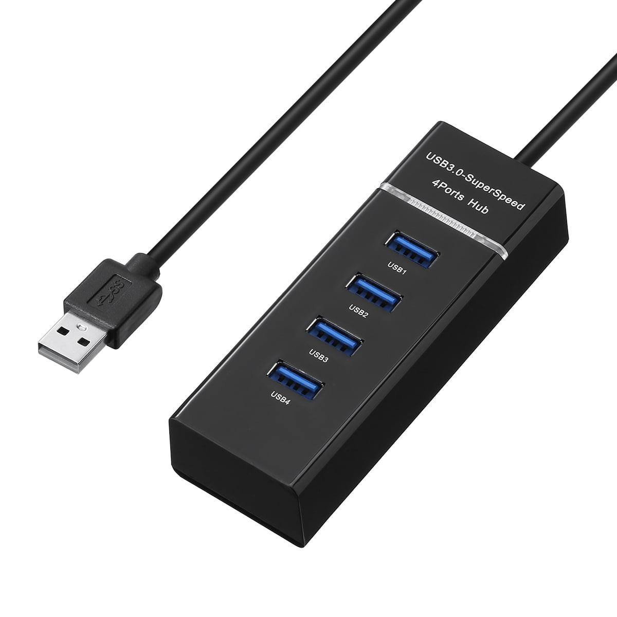 

Hi-Speed 4 Port USB 3.0 Multi HUB Splitter Expansion For Desktop PC Laptop Adapt One Size чёрный