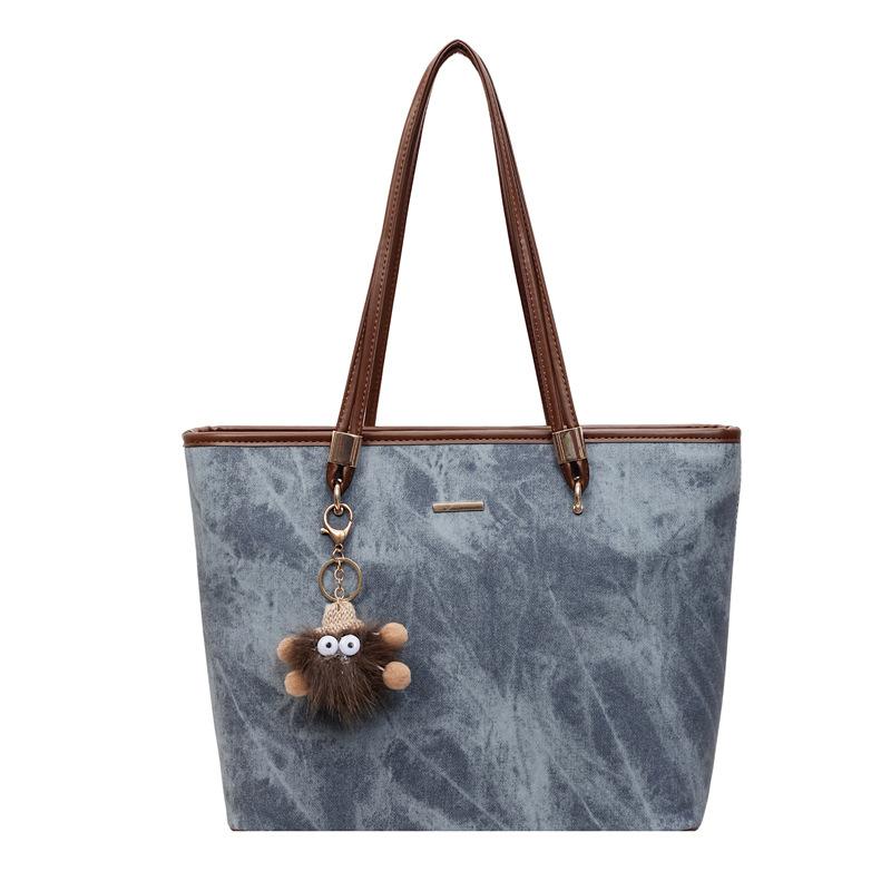 Autumn New College Students Class Commute Tote Bag Fashion Casual Shoulder Bag Large Capacity Portable Underarm Bag Women