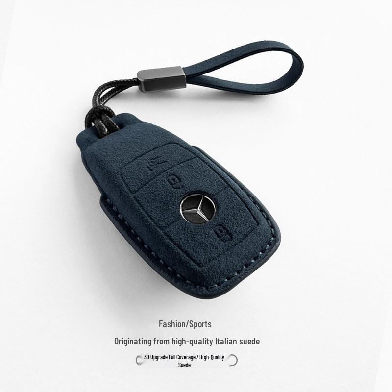 Mercedes Key Case: Compatible with 24 Models Including C260L, E300L, GLC, GLE, S-Class, GLA Car Key Shell Buckle