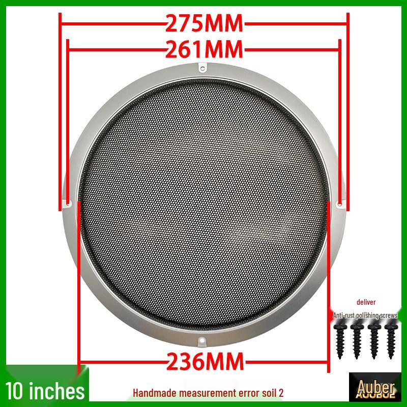 Speaker Grille Metal Mesh Dustproof Covers: 2-10 Inch Sizes for Car Speakers