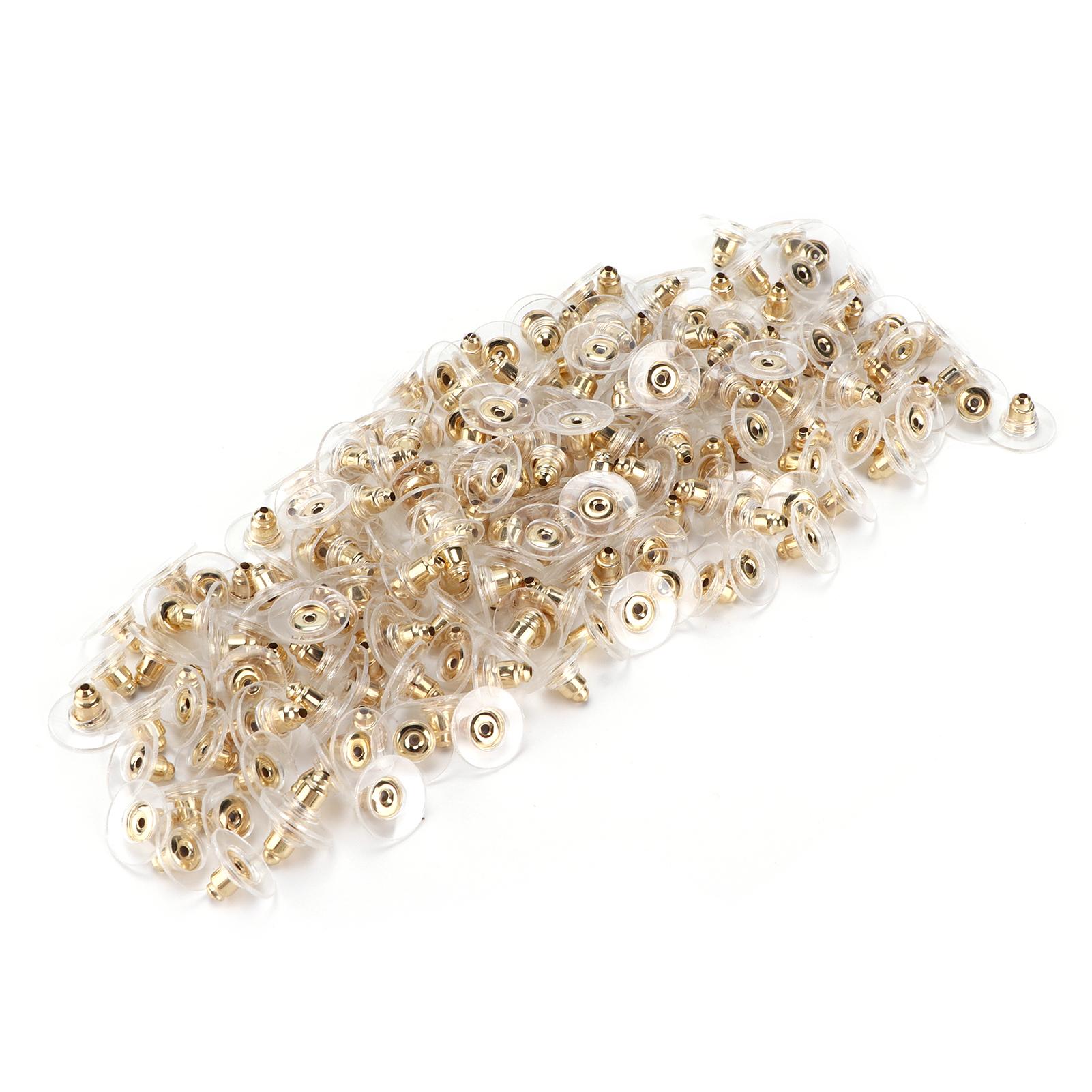 

200 шт. Заглушки для серег Прозрачные силиконовые Стопперы для серег DIY Аксессуары для украшений ручной работы