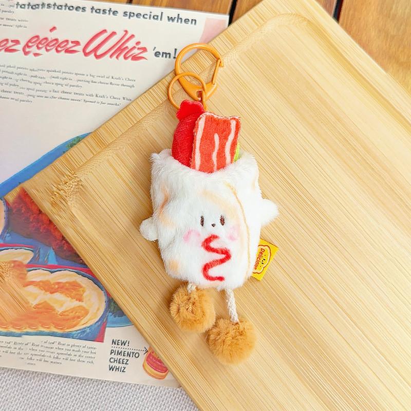 Grabbed Hand Octopus Pancake Plush Keychain Backpack Pendant Decoration Gift
