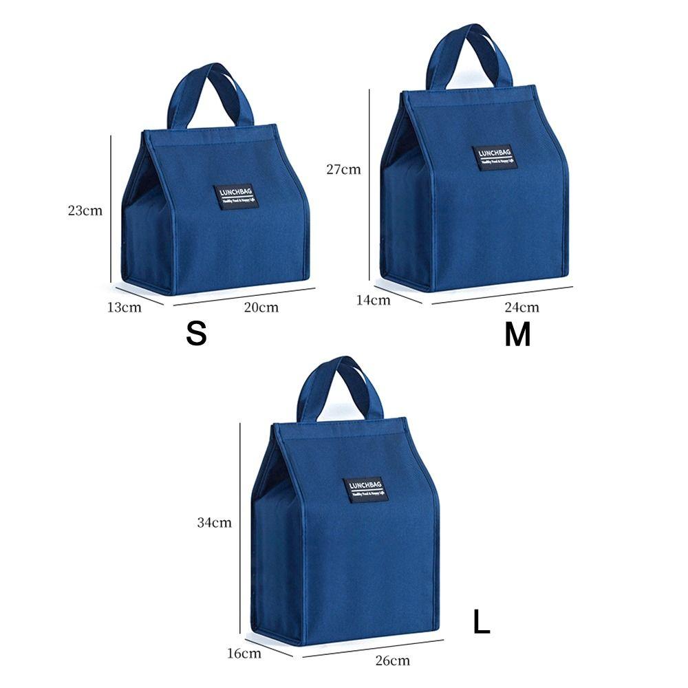 1Pcs Durable S/M/L Insulated Thermal Bag Waterproof Portable Cooler Lunch Bag Storage Bag Picnic Travel