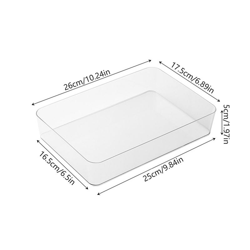 1 Stück Schreibtisch Schubladen Organizer Aufbewahrungsbox für Schreibwaren Kunststoff Make-up Aufbewahrung Transparente Aufbewahrungsbox