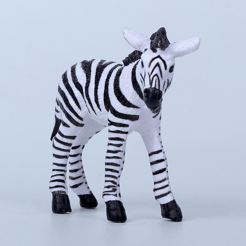 Wildlife Zebra Model: African Safari-Themed Plastic Toy for Kids