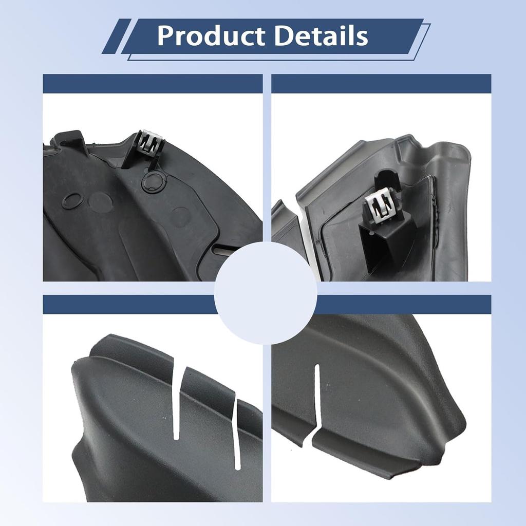 FZJDSD Right Cowl Side Panel Trim Compatible with Jeep Compass 2017-2023 Replace 7AA46RXFAA 5UT12RXFAB 53223828 Wiper Side Trim Engine Hood Hinge