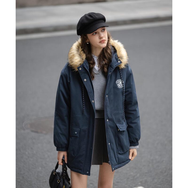 

TonLion Women s Hooded Mid-Length Padded Coat