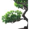 KOET Artificial Bonsai Pine Tree, 11Inch Faux Potted Plant Desk Display Fake Tree Pot Ornaments, Japanese Cedar Bonsai Plant for Home, Office