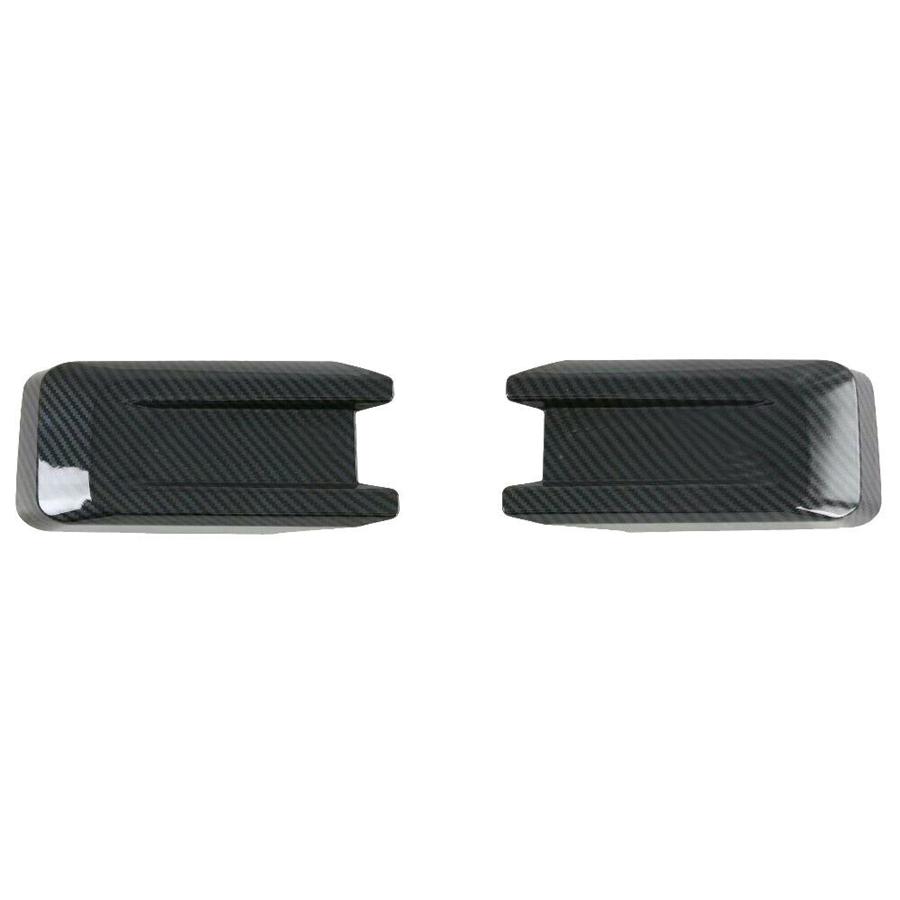 Carbon Fiber Look Front Headlight Eyelid Molding Trim For 15-19 Ford F-150 F150