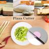Washable Pizza Knife Household Kitchen Gadget Creative Round Roller Knife Stainless Steel Pancake Knife